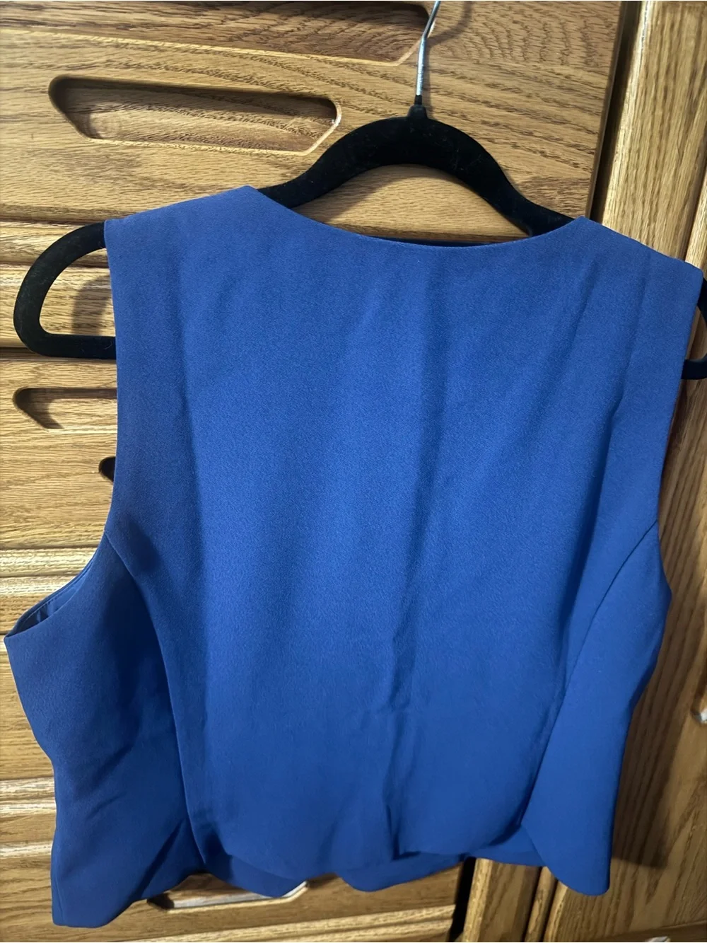 J. crew women’s tailored royal blue vest. Button v-neck lined suit vest.Size 12